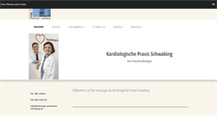 Desktop Screenshot of kardiologie-aerztehaus-schwabing.de